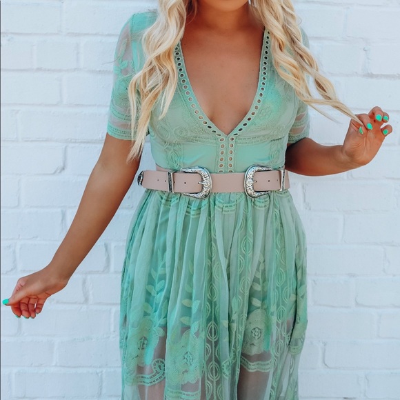 Dreaming In Color Maxi:Sage - Picture 3 of 6